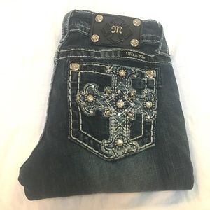 Miss Me  Dark Stretch Skinny Jeans Size 25